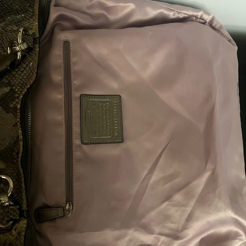 Coach Campbell Exotic Leather Large Satchel